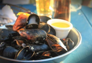 Mussels at Blue Mussel Cafe